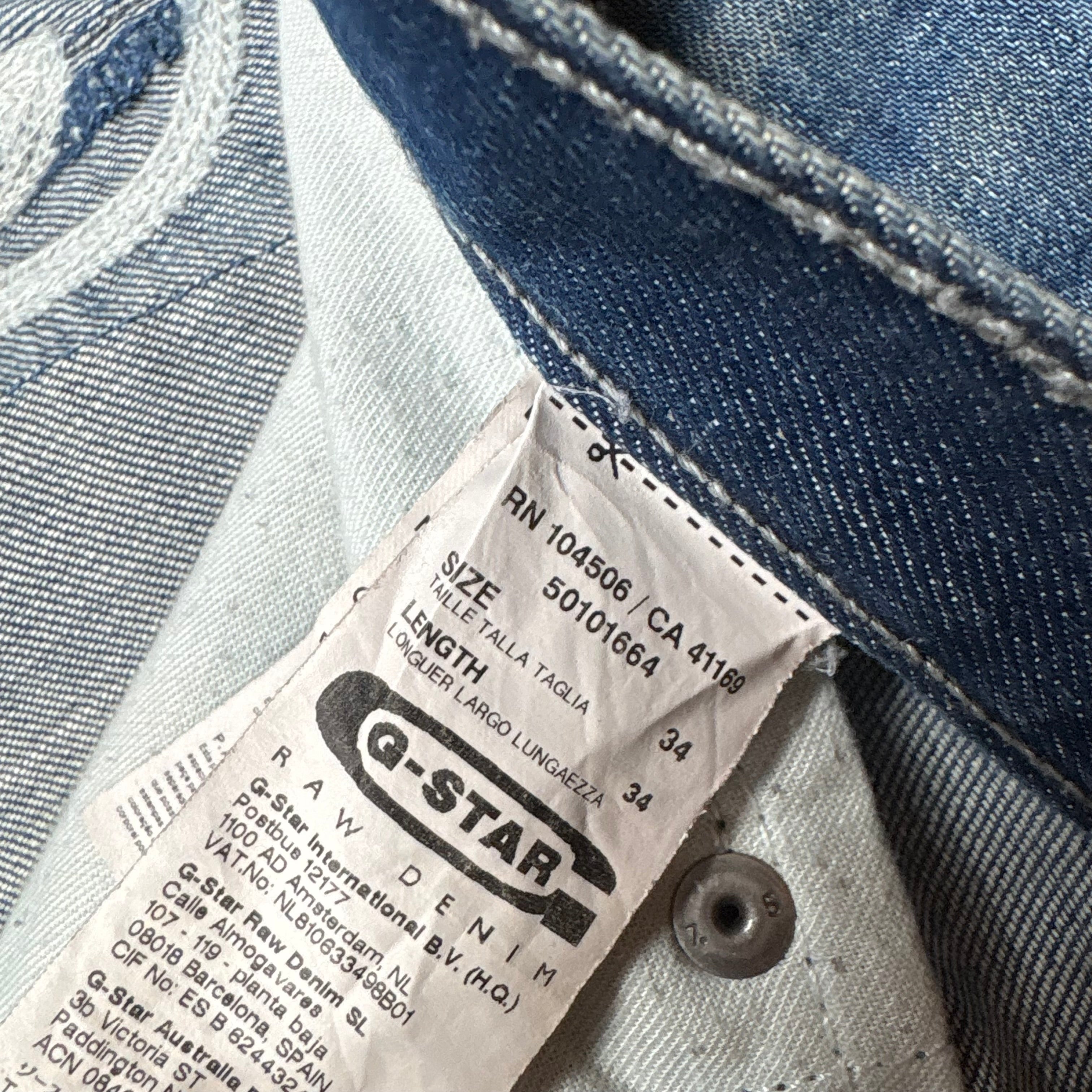 G-Star Printed Straight Jeans (34)