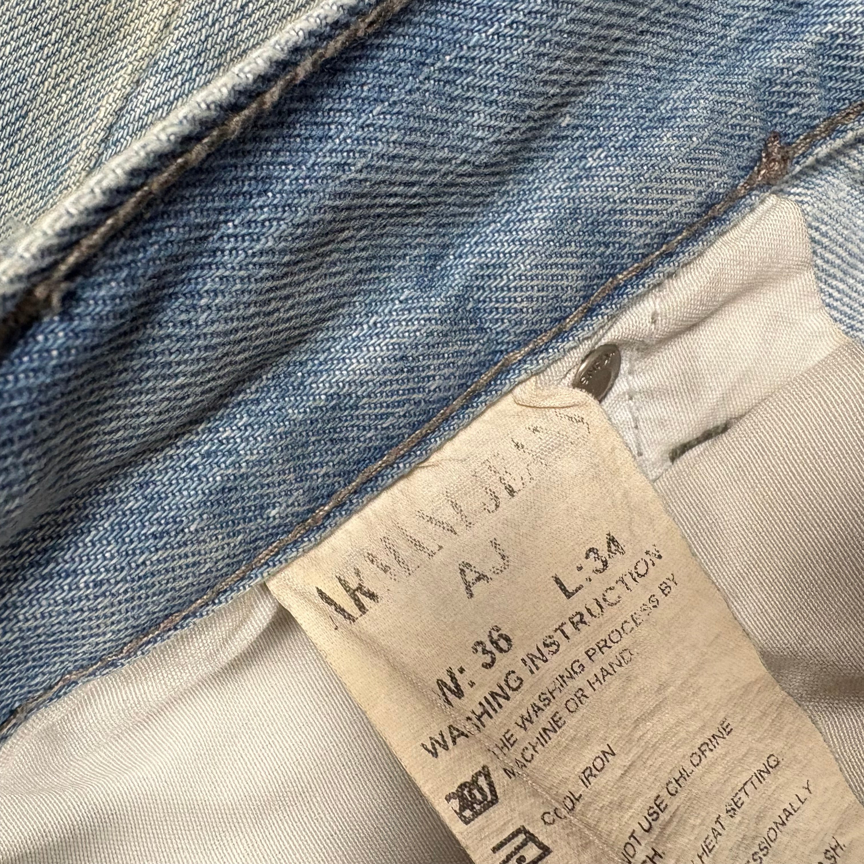 Armani Backprint Jeans (W36/L34)