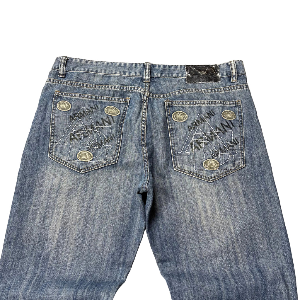 Armani Backprint Straight Jeans (38)
