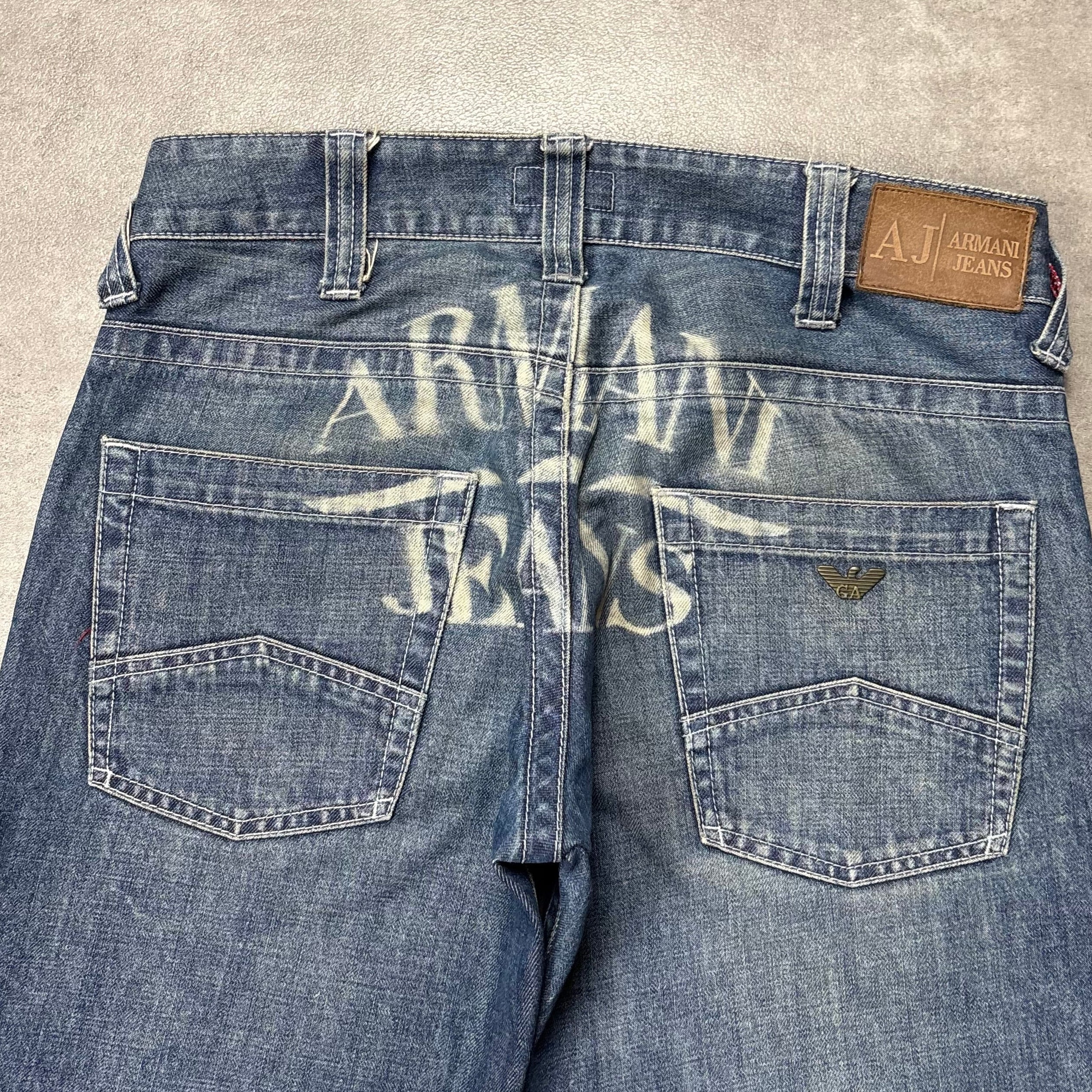 Armani Printed Straight Jeans (32)